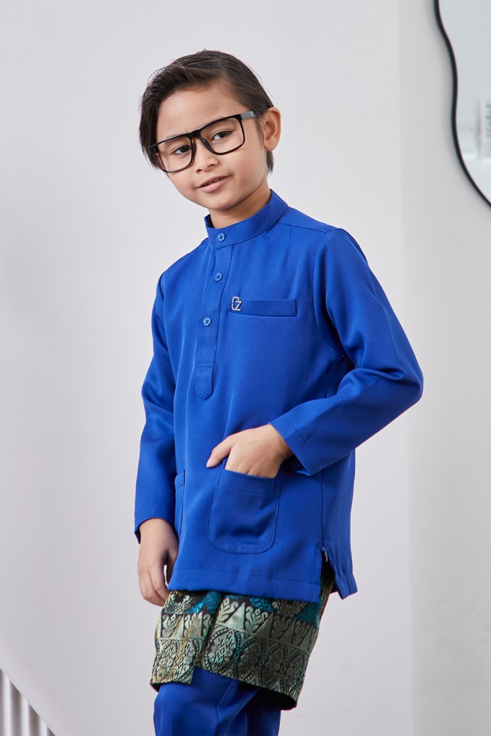 Baju Melayu Yusoff Kids - Royal Blue